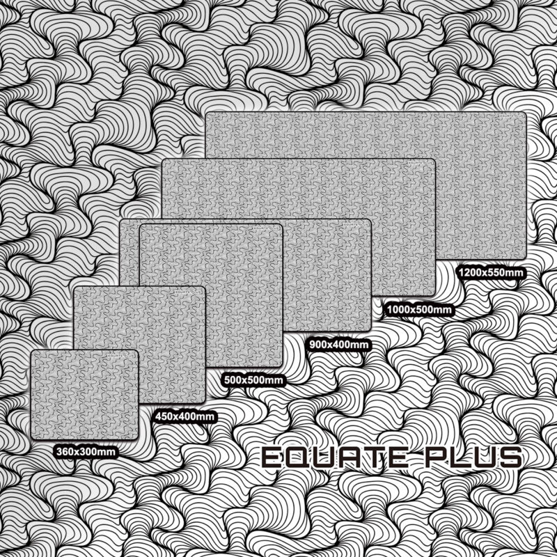 Equate plus black Curve mousepads